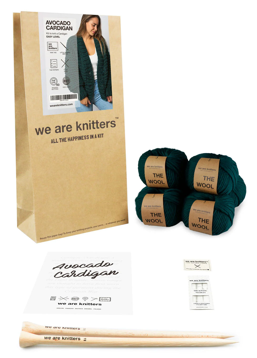 Avocado Cardigan Kit - Monthly Deal