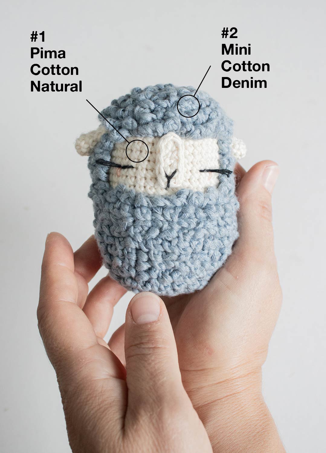 Sheep Jean-Paul Wooltier x @lalylaland Amigurumi Kit