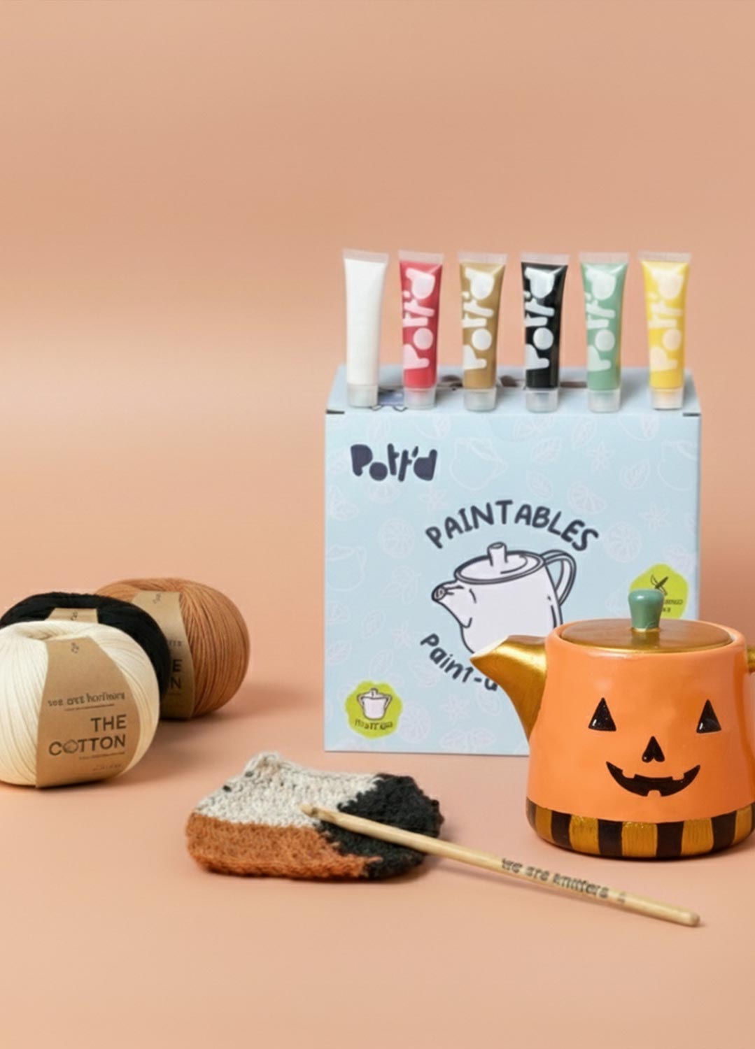WAK x Pott'd - Paint & Crochet Halloween Kit