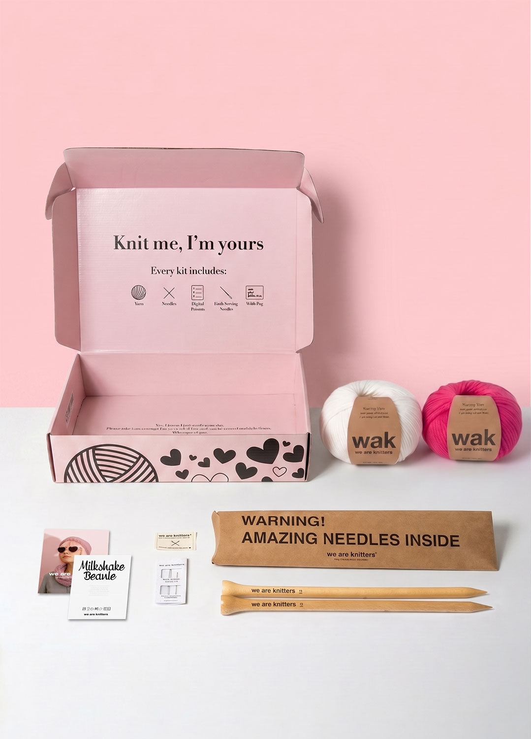 2 Kits Bundle @trustthemojo | The Blueberry Muffin Snood and Headband + Milkshake beanie - Yummy Yarn Version