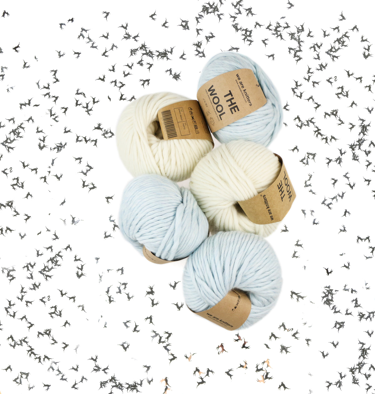 5-pakning med The Wool Garn Balls