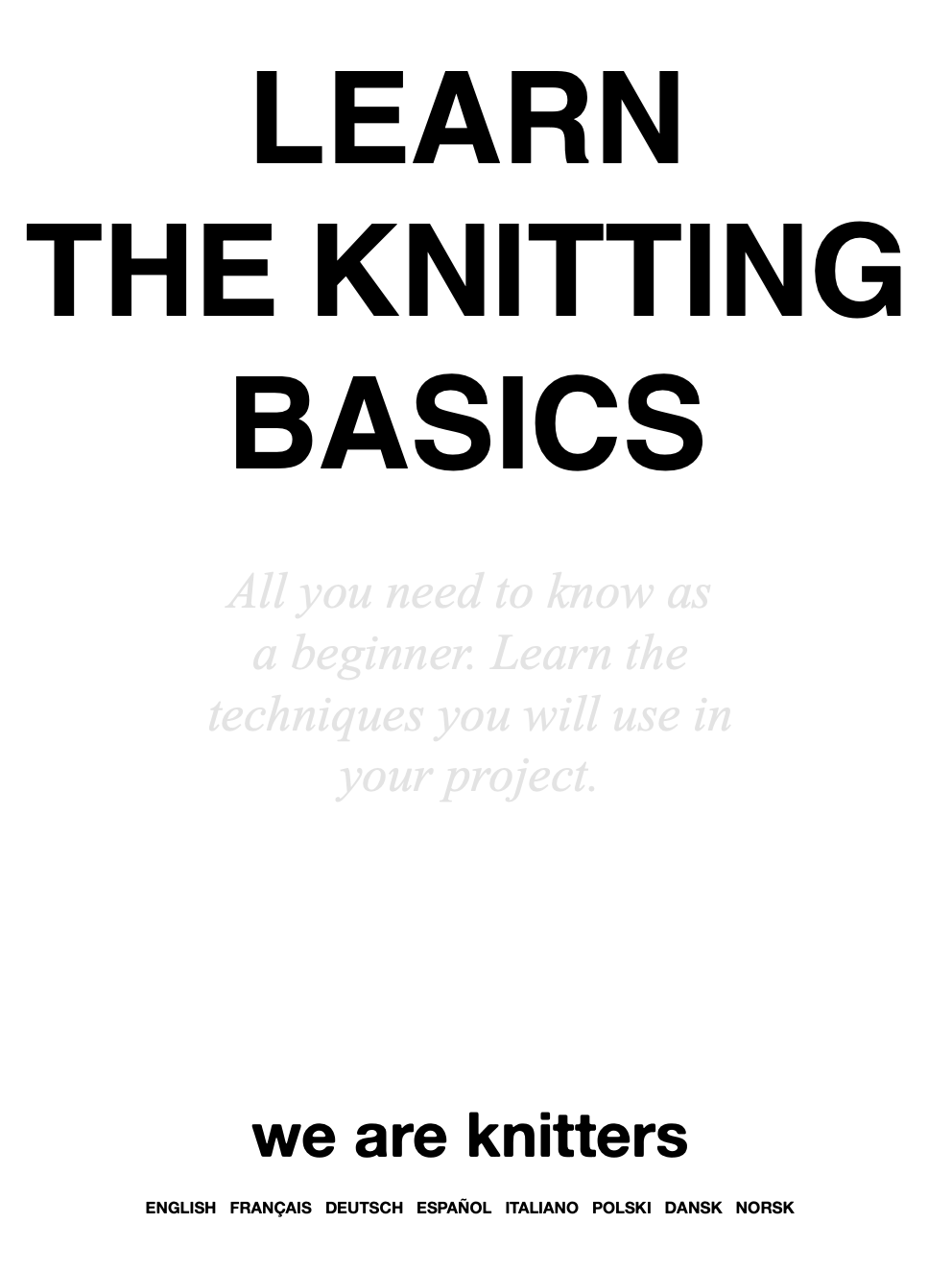 Learn the Knitting Basics