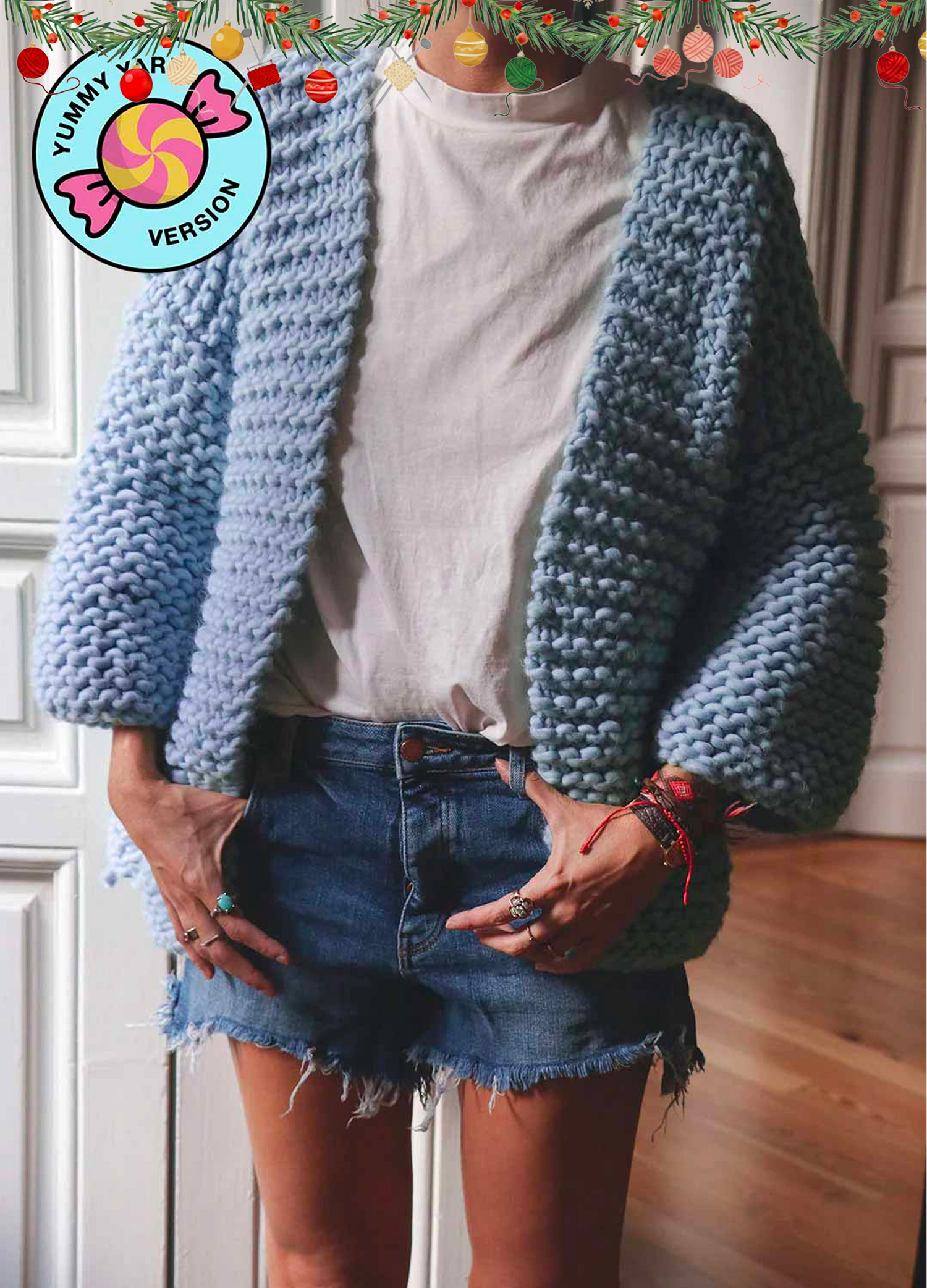 Brera Cardigan Kit - Yummy Yarn Version