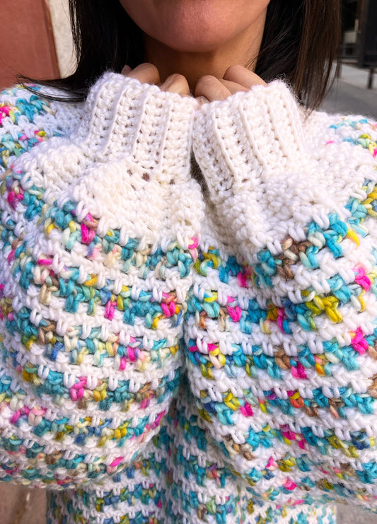 Stripe a Pose Sweater Kit x @crochethighway - Yummy Version