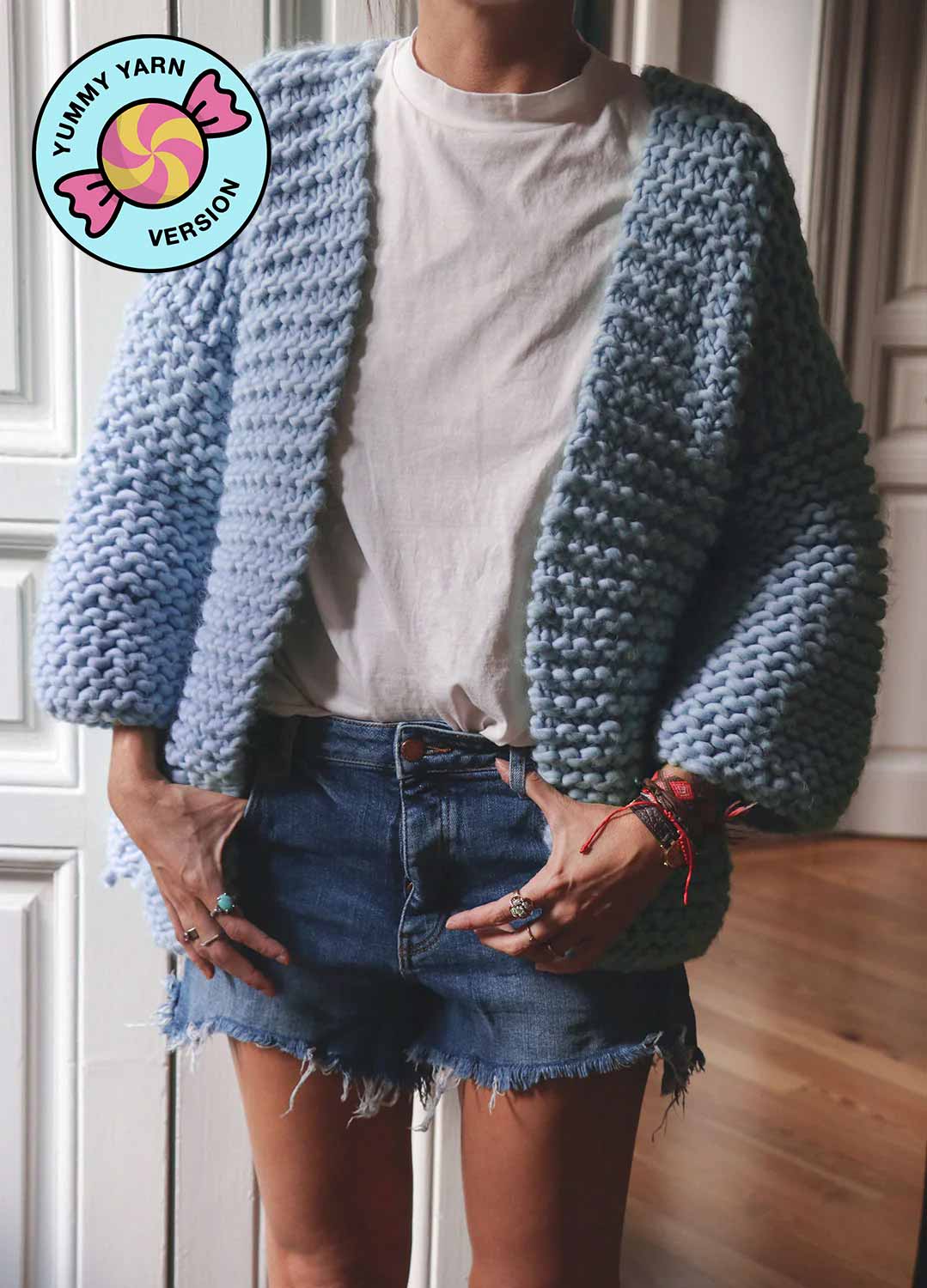 Brera Cardigan Kit - Yummy Yarn Version