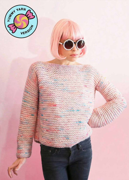 Chewing Gum Sweater x @trustthemojo Kit - Yummy Yarn Fine Version