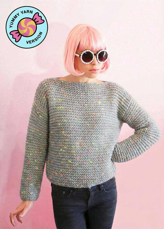Chewing Gum Sweater x @trustthemojo Kit - Yummy Yarn Fine Version