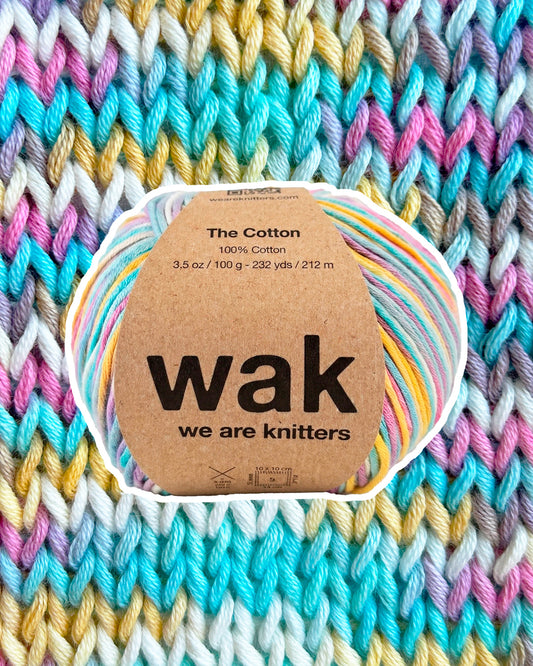 3-pakning med garnnøster av bomull