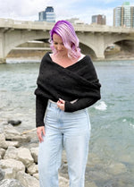 Easy Eyelet Sweater Scarf x @knitatude Kit - Monthly Deal