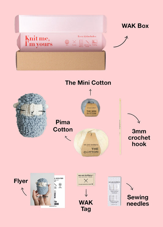 Sheep Jean-Paul Wooltier x @lalylaland Amigurumi Kit