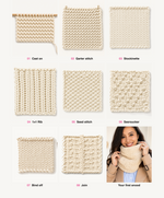 Snood - Beginner Sampler Kit - Learn The Basics Knitting Kit