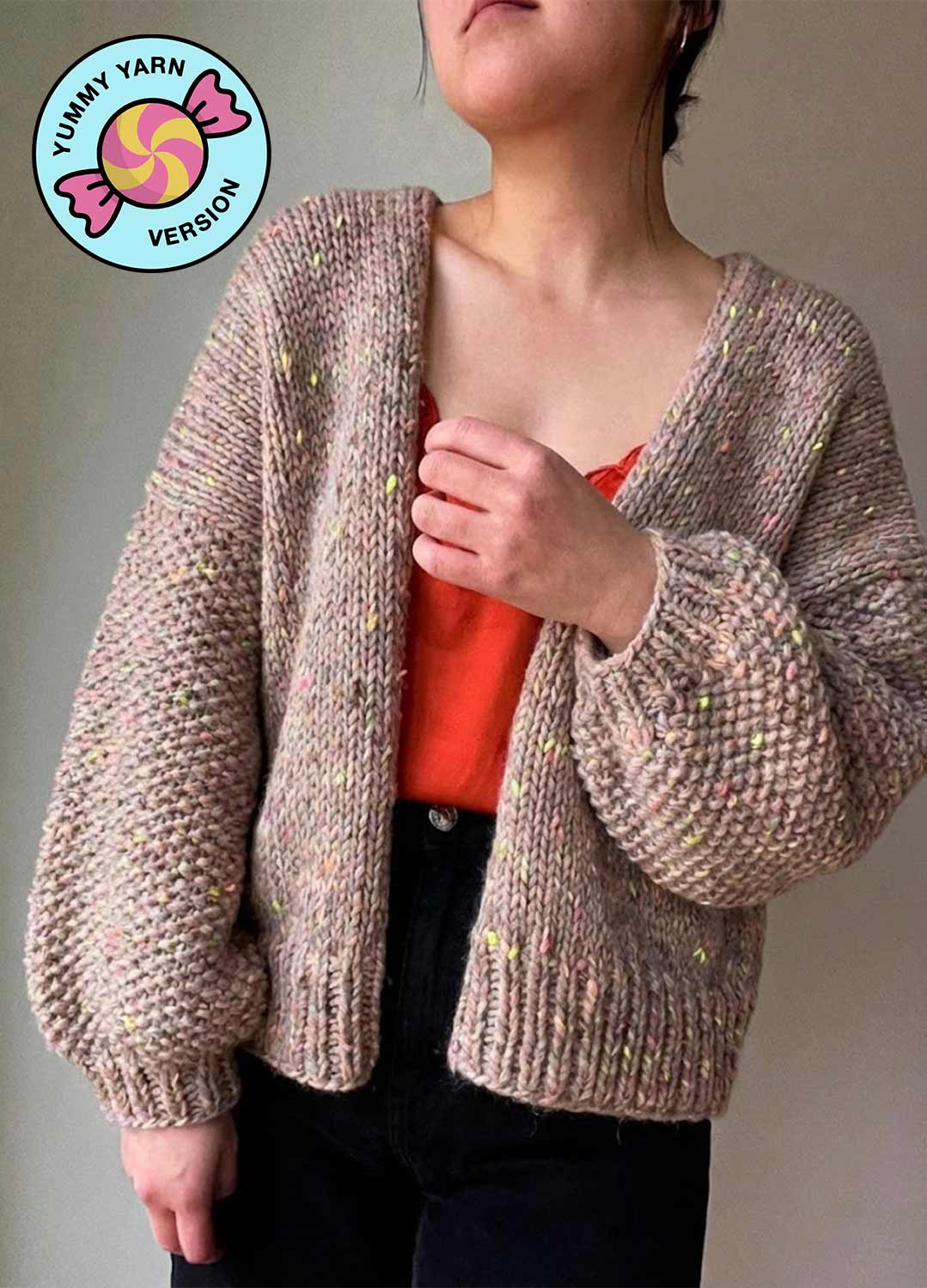 Kobe Cardigan WAK Edition x November Knits Kit - Yummy Version