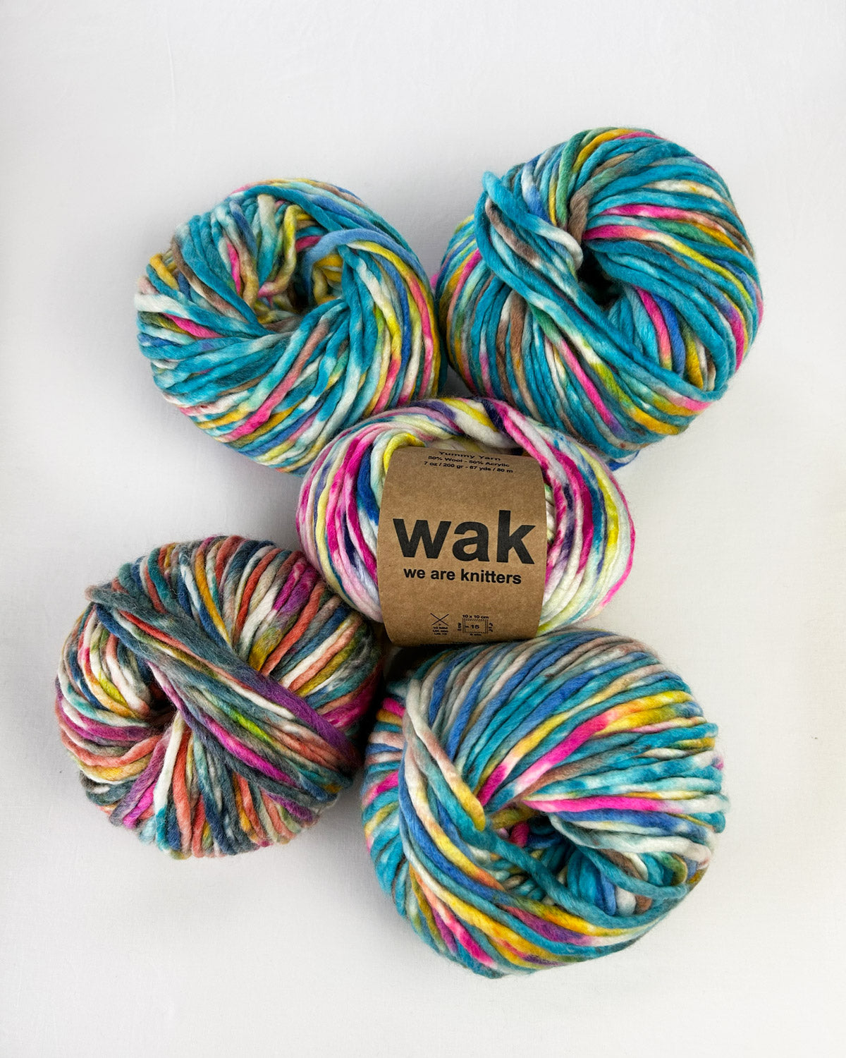 5 Pack of Yummy Yarn Balls - Sprinkle Colors