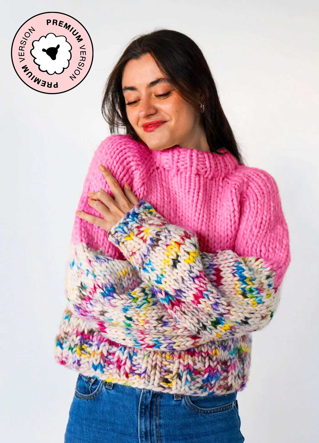The Rainbow Sweater Kit x @paula.on.knits - Premium Version