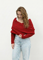 Easy Eyelet Sweater Scarf x @knitatude Kit - Yummy Yarn Fine Version