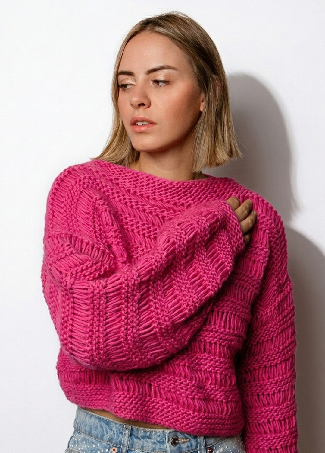 Ginkgo Sweater Kit - Yummy Yarn Fine Version