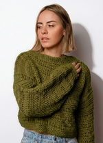 Ginkgo Sweater Kit - Yummy Yarn Fine Version