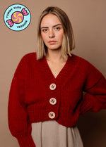 Tupelo Cardigan Kit - Yummy Yarn Fine Version